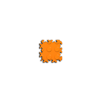 Coin PVC de marquage – Fortelock Industry 7 mm – Pastillée (2047) · Orange