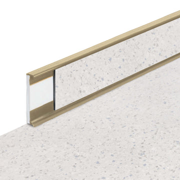 Plinthes PVC Fortelock Business - 2000 × 58 mm – Beige