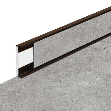 Plinthes PVC Fortelock Business - 2000 × 58 mm – Marron