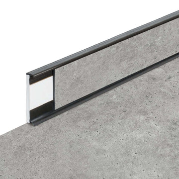 Plinthes PVC Fortelock Business - 2000 × 58 mm – Graphite