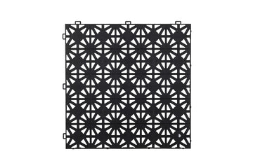 Dalle clipsable ajourée Hestra Classic - LOT de 11 – Noir