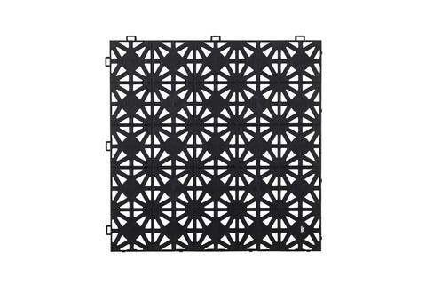 Dalle clipsable ajourée Hestra Classic - LOT de 11 – Noir