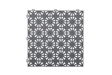 Dalle clipsable ajourée Hestra Classic - LOT de 11 – Gris foncé