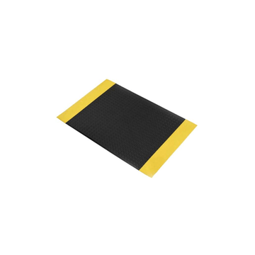 Tapis Antifatigue ORTHOMAT – Postes de Travail Secs – 9,5 mm – 60 × 90 cm · Noir / Jaune
