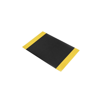 Tapis Antifatigue ORTHOMAT – Postes de Travail Secs – 9,5 mm – 90 × 150 cm · Noir / Jaune