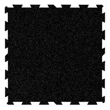 Dalles Puzzle Fitness 100×100 cm – Noir + 10% EPDM gris