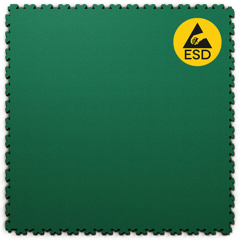 Dalle PVC Clipsable Fortelock ESD XL - 4mm – Vert