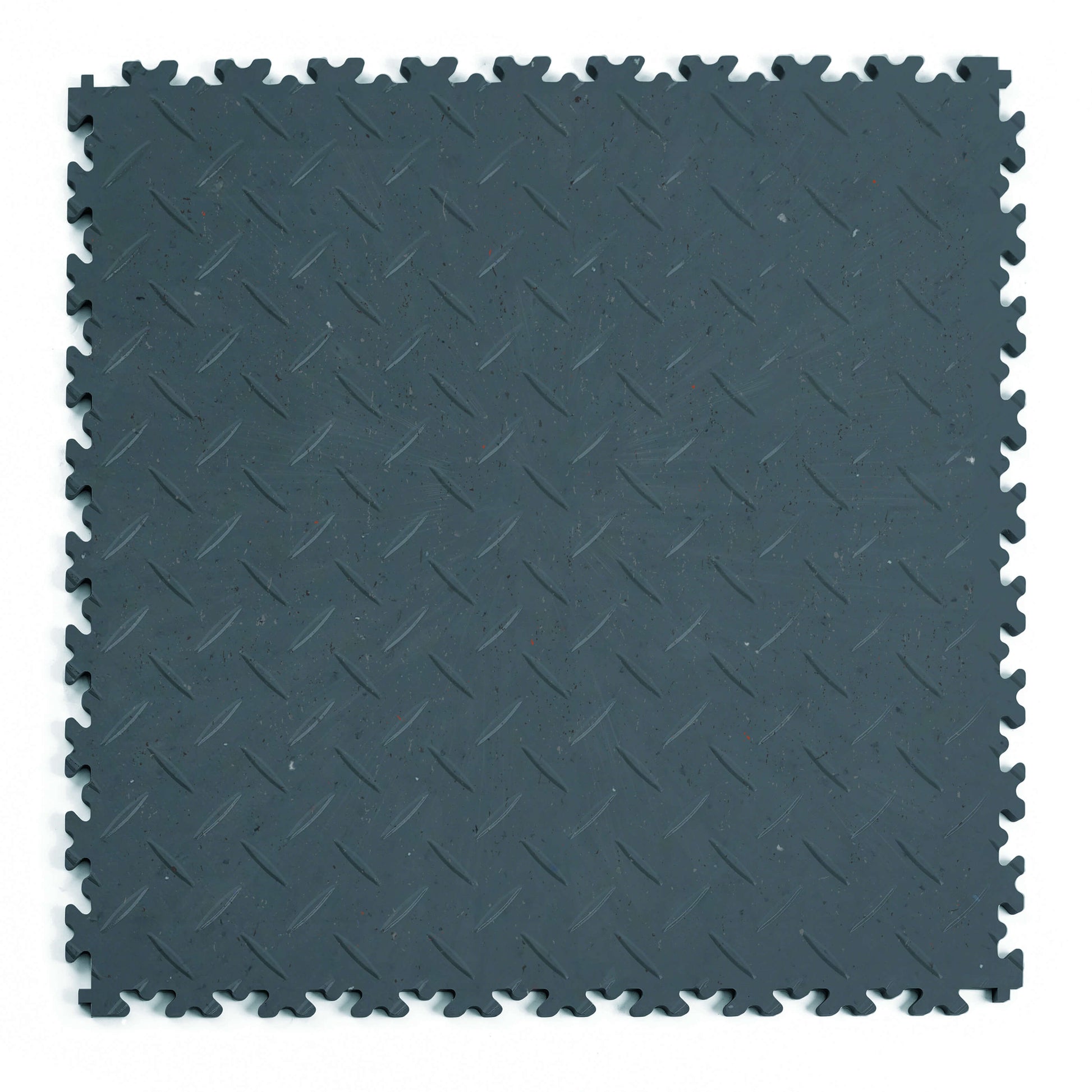 Dalle PVC Clipsable Fortelock Industry 7mm - ECO - Finition Larmée - Coloris Bleu - Version écologique et résistante, idéale pour les ateliers, garages et environnements industriels.