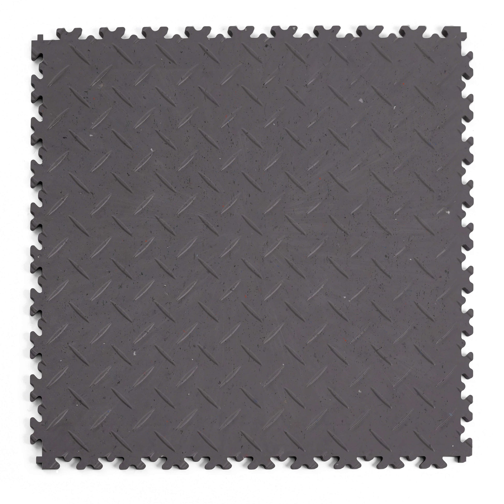Dalle PVC Clipsable Fortelock Industry 7mm - ECO - Finition Larmée - Coloris Gris - Sol écologique et robuste, parfait pour les ateliers, garages et zones industrielles à fort trafic.