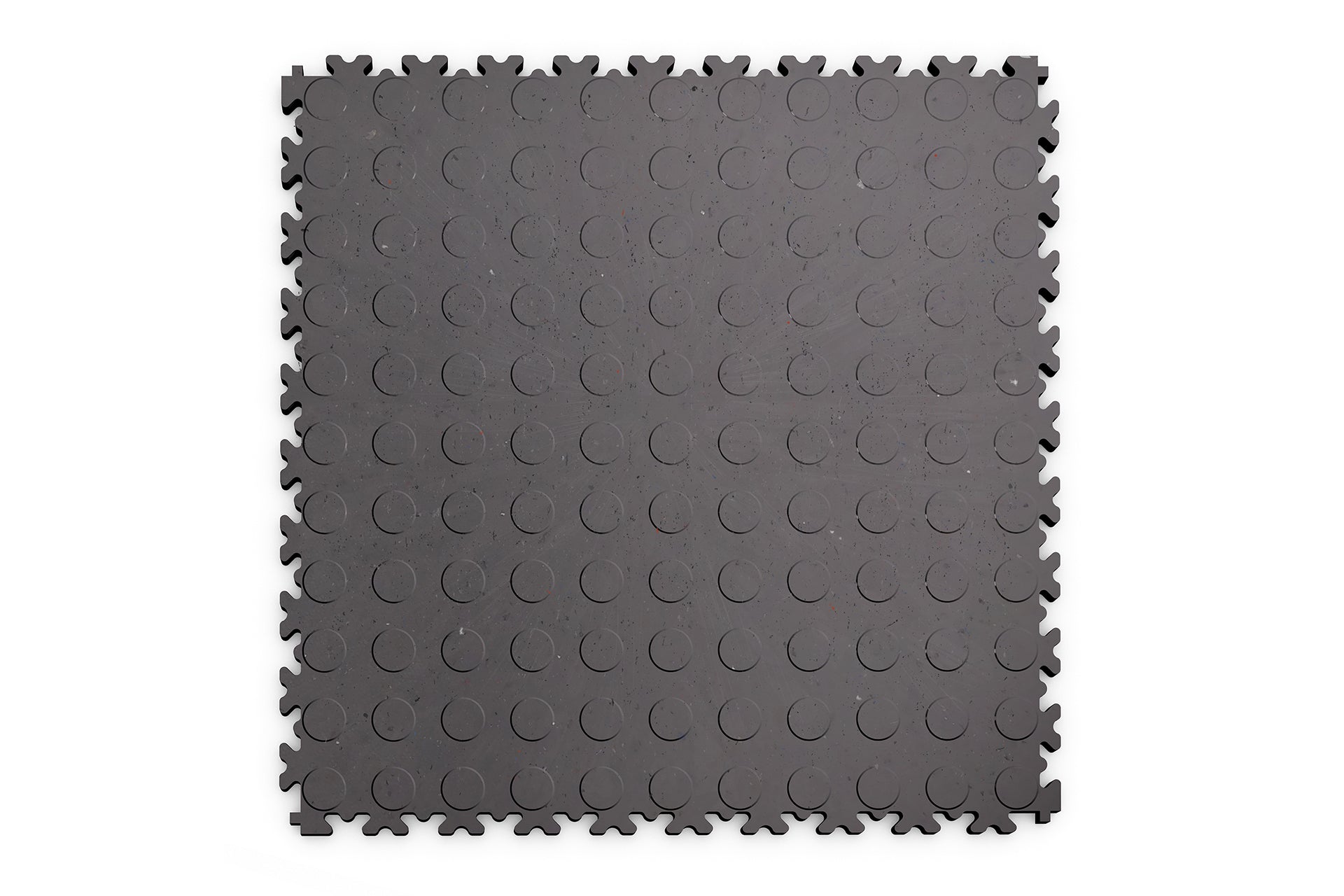 Dalle PVC Clipsable Fortelock Industry 7mm - ECO - Finition Pastillée - Coloris Gris - Solution durable et recyclable, parfaite pour les garages et environnements industriels.