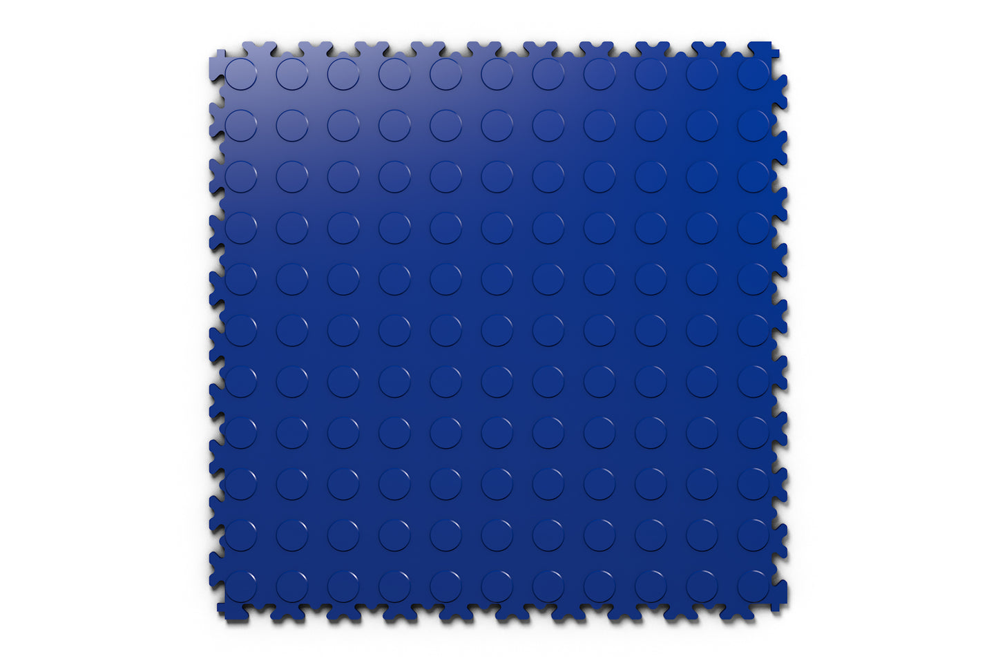 Dalle PVC Clipsable Fortelock Industry 7mm - Finition Pastillée - Standard - Coloris Bleu - Durable et esthétique, idéale pour les ateliers, garages et centres logistiques.