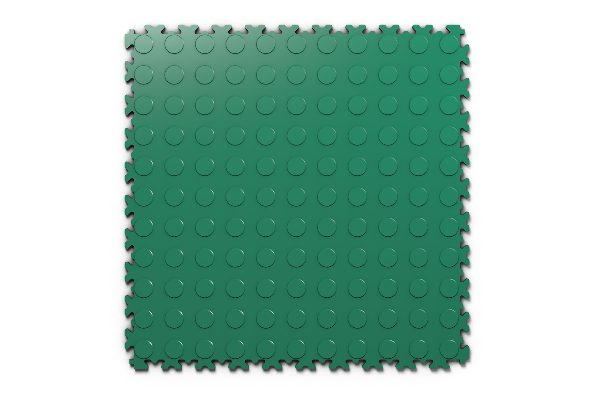 Dalle PVC Clipsable Fortelock Industry 7mm - Finition Pastillée - Standard - Coloris Vert - Sol robuste et pratique, conçu pour les environnements industriels et commerciaux.