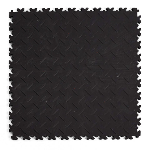 Dalle PVC Clipsable Fortelock Industry Ultra - 10mm – Larmée (2410) – Noir Classique
