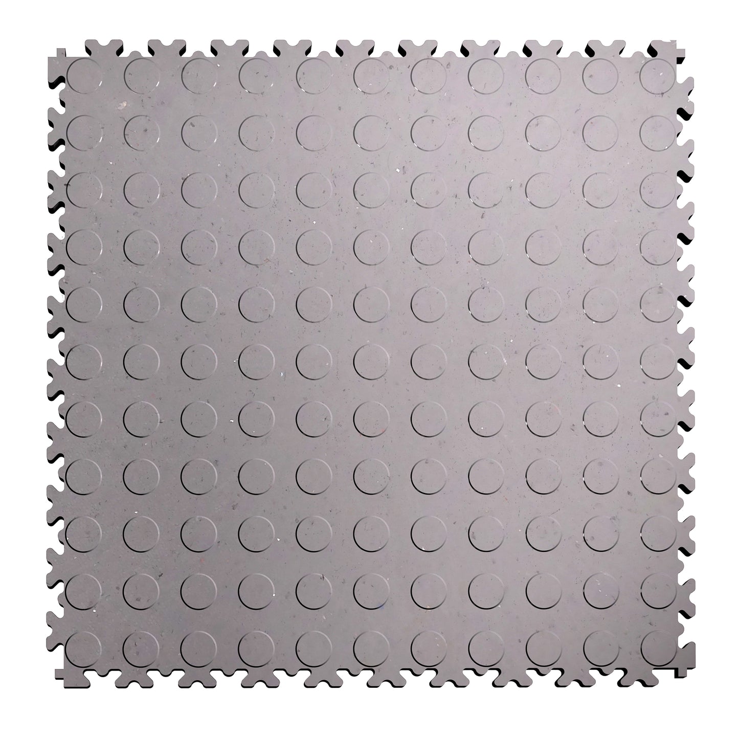 Dalle PVC Clipsable Fortelock Industry Ultra 10mm - ECO - Finition Pastillée - Gris Clair - Sol robuste, écologique et lumineux, idéal pour ateliers et usines.