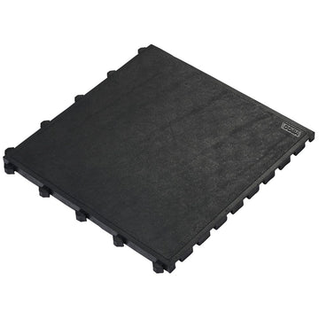 Dalle anti-fatigue emboîtable Fatigue-Lock – Caoutchouc 50 × 50 cm – 24 mm – Noir