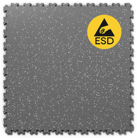 Dalle PVC Clipsable Fortelock ESD - 7mm – Granit Graphite