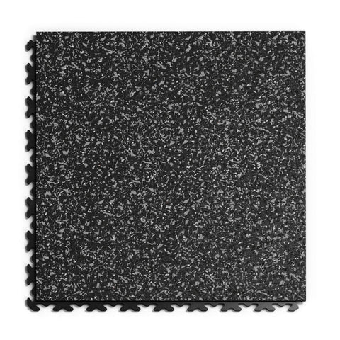 Dalle PVC Clipsable Fortelock Invisible Impression Granit – 6,7 mm – Noir Classique