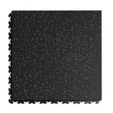 Dalle PVC Clipsable Fortelock Invisible Impression Granit – 6,7 mm – Noir