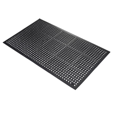 Tapis anti-fatigue Rampmat – Caoutchouc perforé, intérieur et extérieur – 12 mm – 90 × 150 cm
