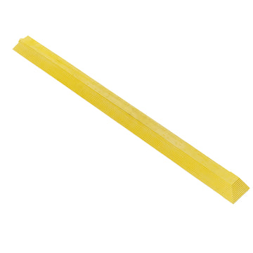 Dalle anti-fatigue ESD Fatigue-Step Solid – 90 × 90 cm – 18 mm – Bordure femelle jaune – 1 m × 75 mm