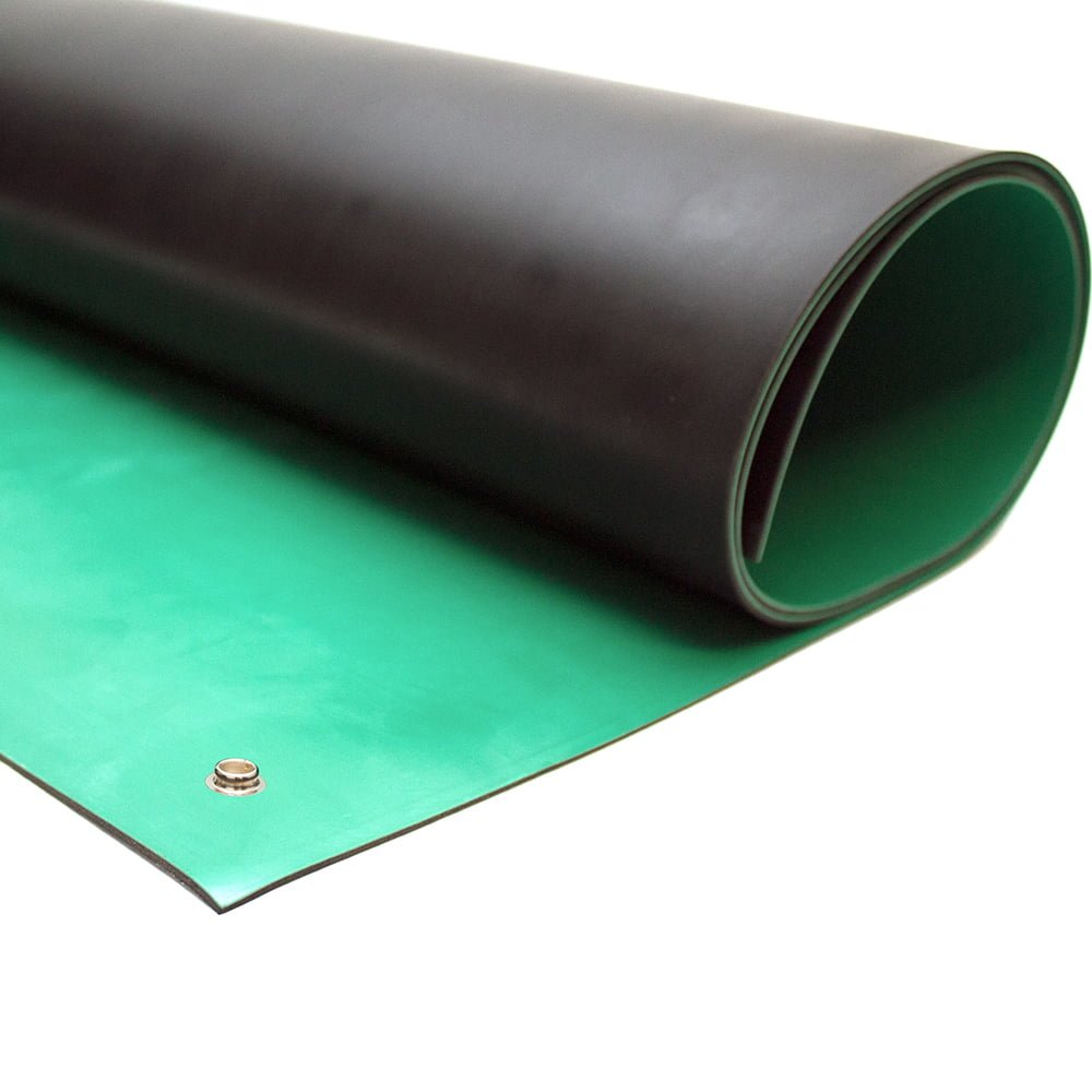 Tapis bi-couche vert – vue 3