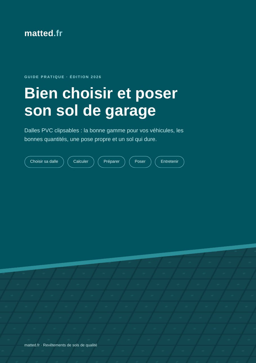 Couverture du guide : Bien choisir et poser son sol de garage