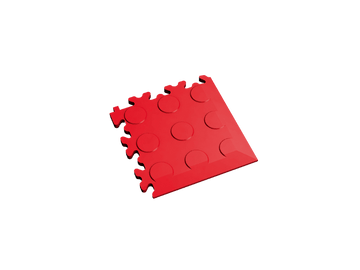 Angle pour dalle PVC Clipsable Fortelock Industry 7mm – Pastillée (2046) · Rouge