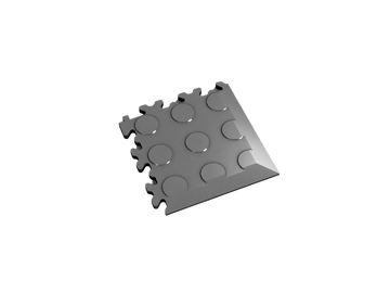 Angle pour dalle PVC Clipsable Fortelock Industry 7mm – Pastillée (2046) · Graphite