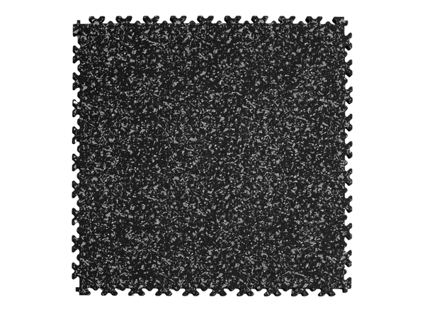 Dalle PVC Clipsable Fortelock Industry Impression Granit - 7mm – Noir Classique – Noir