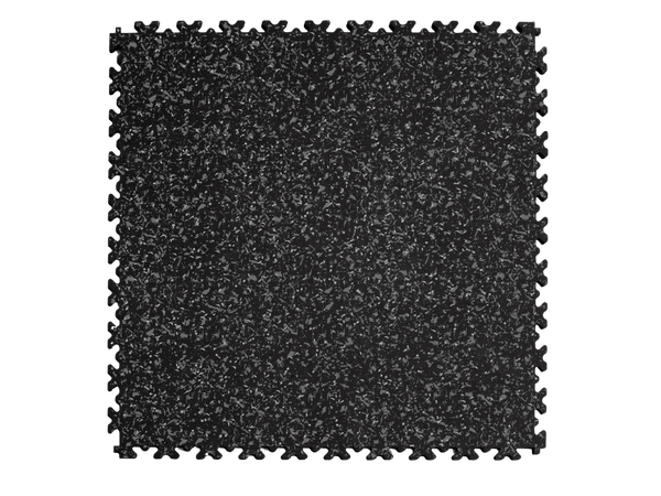 Dalle PVC Clipsable Fortelock Industry Impression Granit - 7mm – Noir Classique – Gris