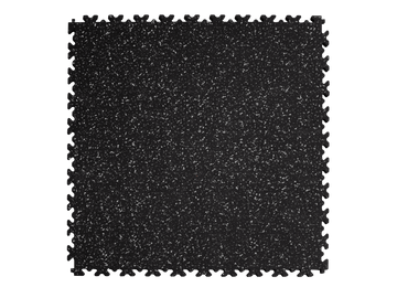 Dalle PVC Clipsable Fortelock Industry Impression Granit - 7mm – Noir Classique · Quartz