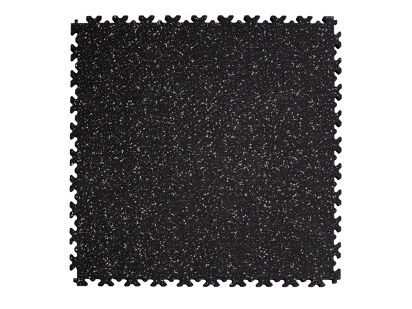 Dalle PVC Clipsable Fortelock Industry Impression Granit - 7mm – Noir Classique – Quartz