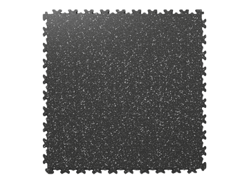 Dalle PVC Clipsable Fortelock Industry Impression Granit - 7mm – Noir · Quartz