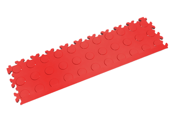 Rampe pour dalle PVC Clipsable Fortelock Industry 7mm – Pastillée (2045) · Rouge