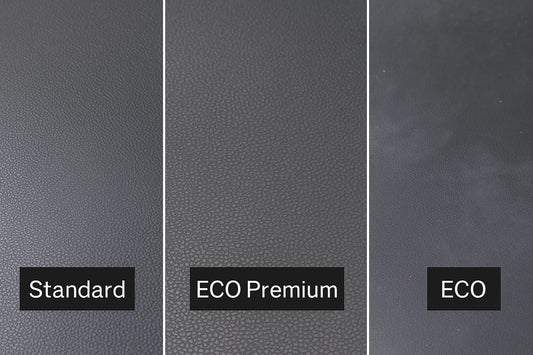 Comparatif des textures des dalles PVC Fortelock Standard, ECO Premium et ECO