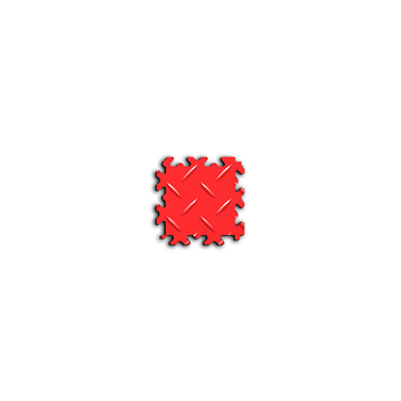 Coin PVC de marquage – Fortelock Industry 7 mm – Larmée (2017) · Rouge