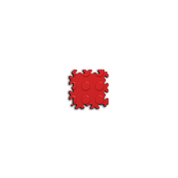 Coin PVC de marquage – Fortelock Industry 7 mm – Pastillée (2047) · Rouge