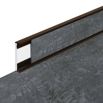 Plinthes PVC Fortelock Business - 2000 × 58 mm – Marron