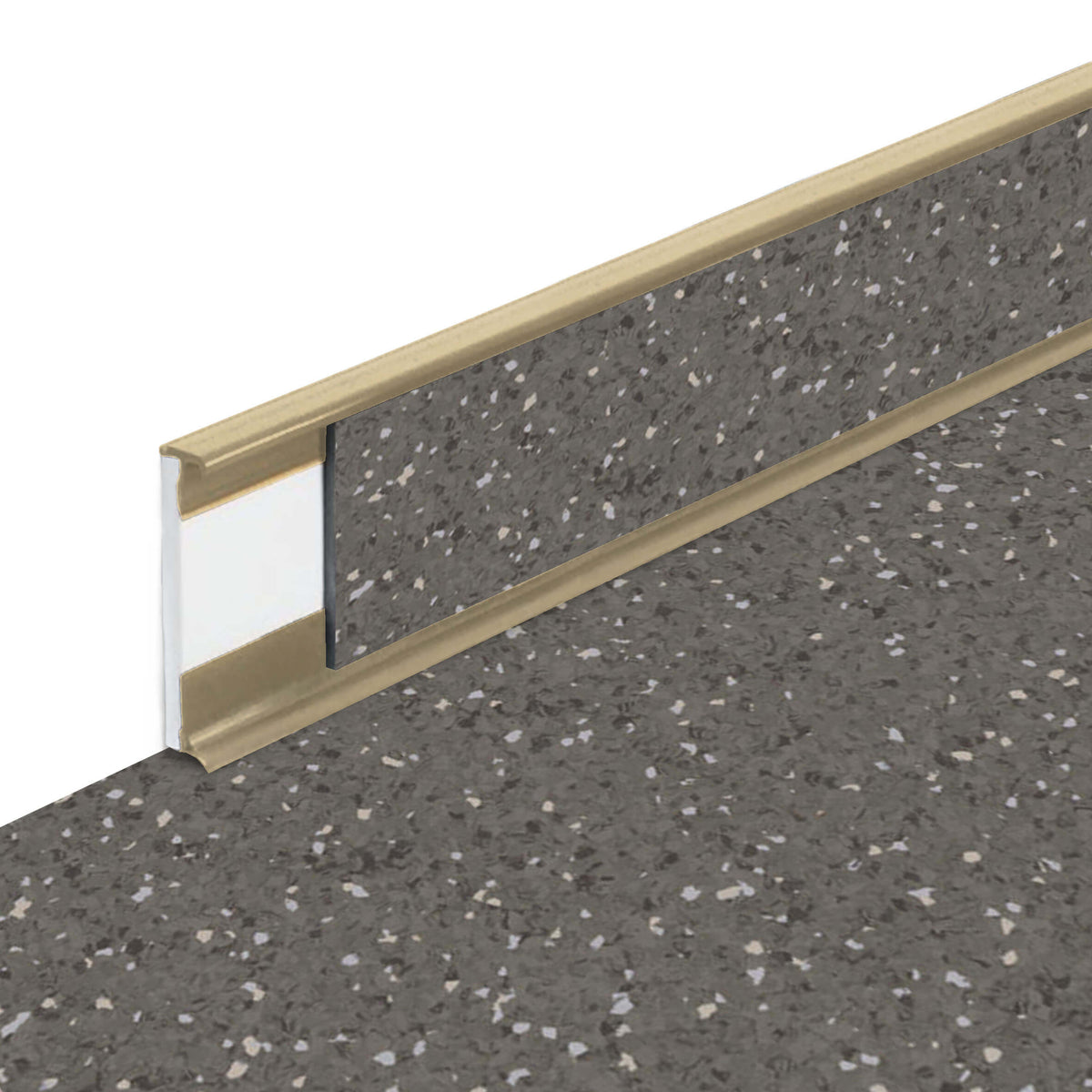Plinthe PVC Fortelock Business 2000 × 58 mm – Sauda Cold Lava, Beige