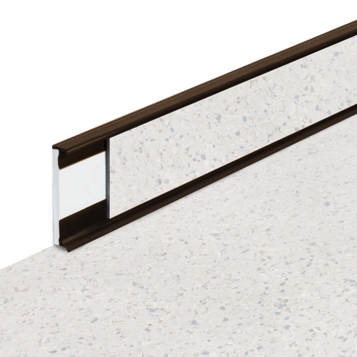Plinthe PVC Fortelock Business 2000 × 58 mm – Sauda Gold Rush, Marron