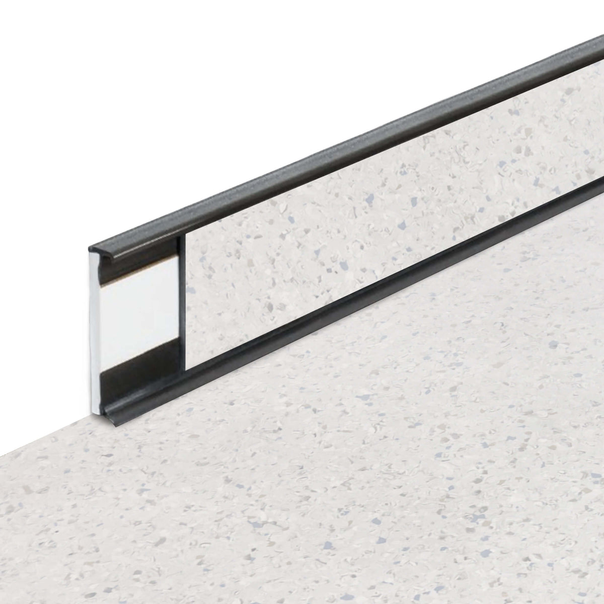 Plinthe PVC Fortelock Business 2000 × 58 mm – Sauda Gold Rush, Graphite