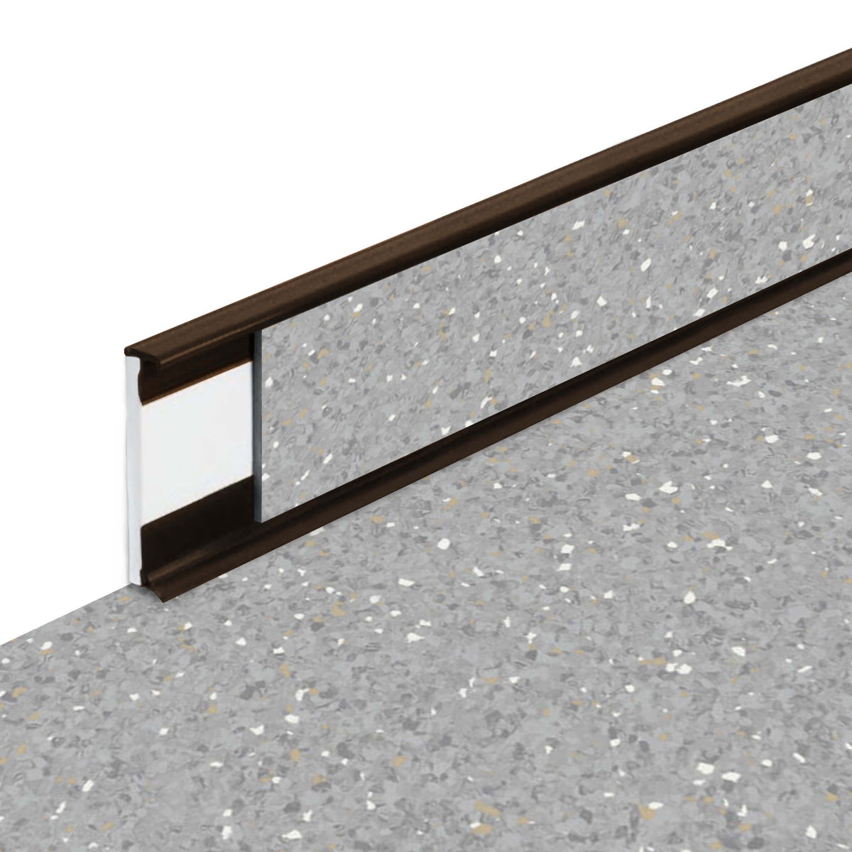 Plinthe PVC Fortelock Business 2000 × 58 mm – Sauda Hidden Treasure, Marron