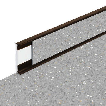 Plinthes PVC Fortelock Business - 2000 × 58 mm – Marron