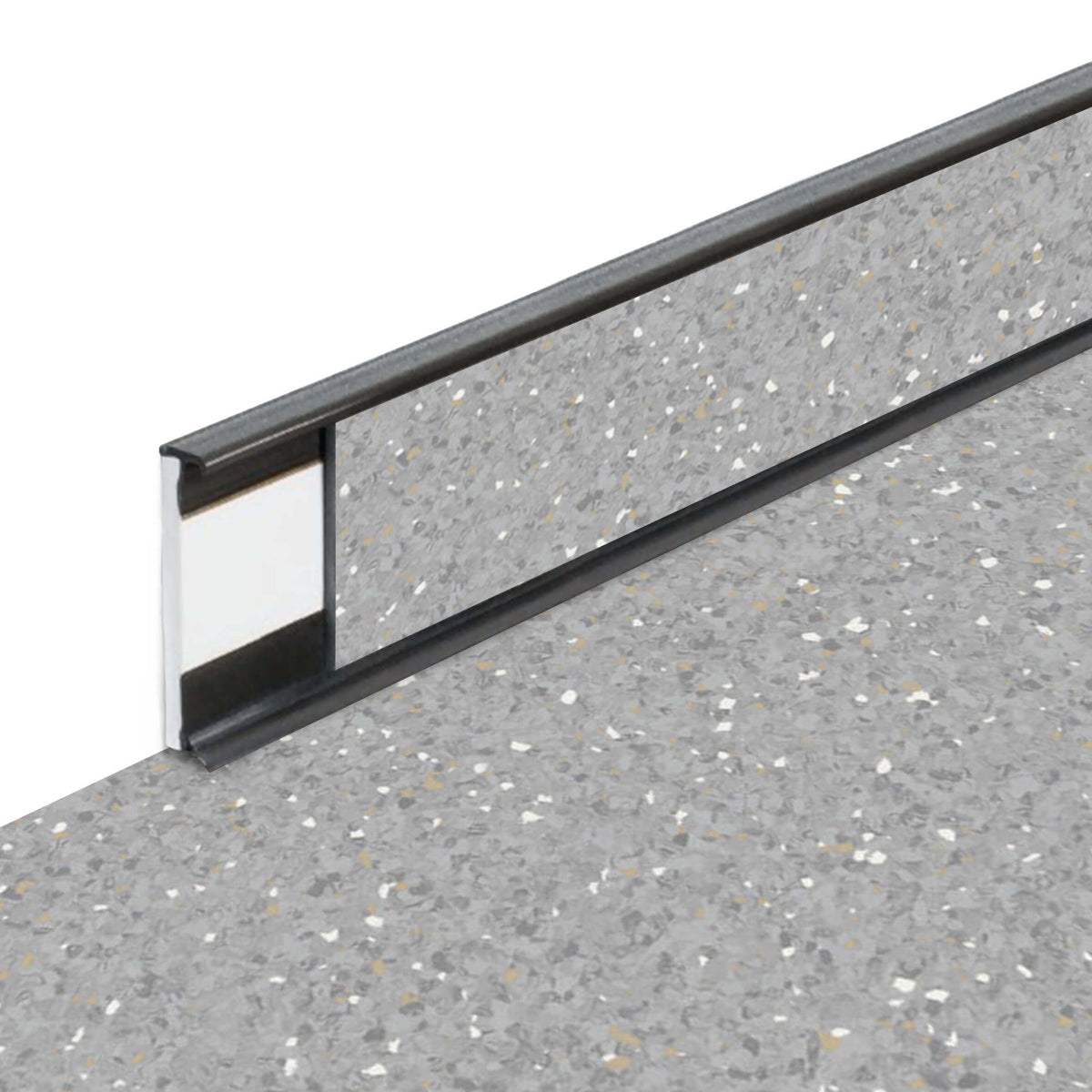 Plinthe PVC Fortelock Business 2000 × 58 mm – Sauda Hidden Treasure, Graphite