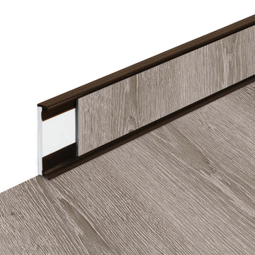 Plinthes PVC Fortelock Business - 2000 × 58 mm – Marron