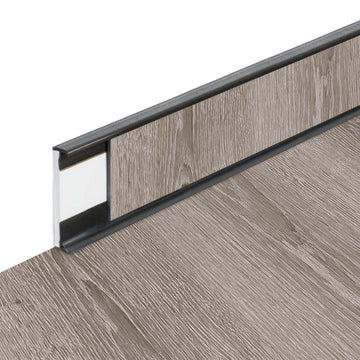 Plinthes PVC Fortelock Business - 2000 × 58 mm – Graphite