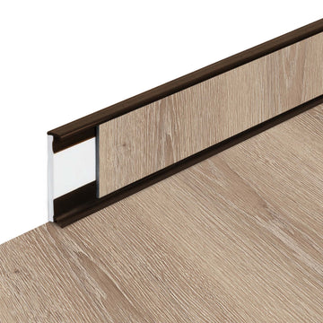 Plinthes PVC Fortelock Business - 2000 × 58 mm – Marron