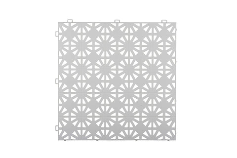 Dalle clipsable ajourée Hestra Classic - LOT de 11 – Blanc
