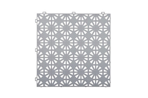 Dalle clipsable ajourée Hestra Classic - LOT de 11 – Gris clair