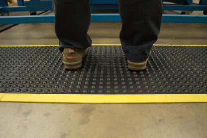 Tapis Anti-Fatigue à Bulles – Sécurité Jaune – 14 mm